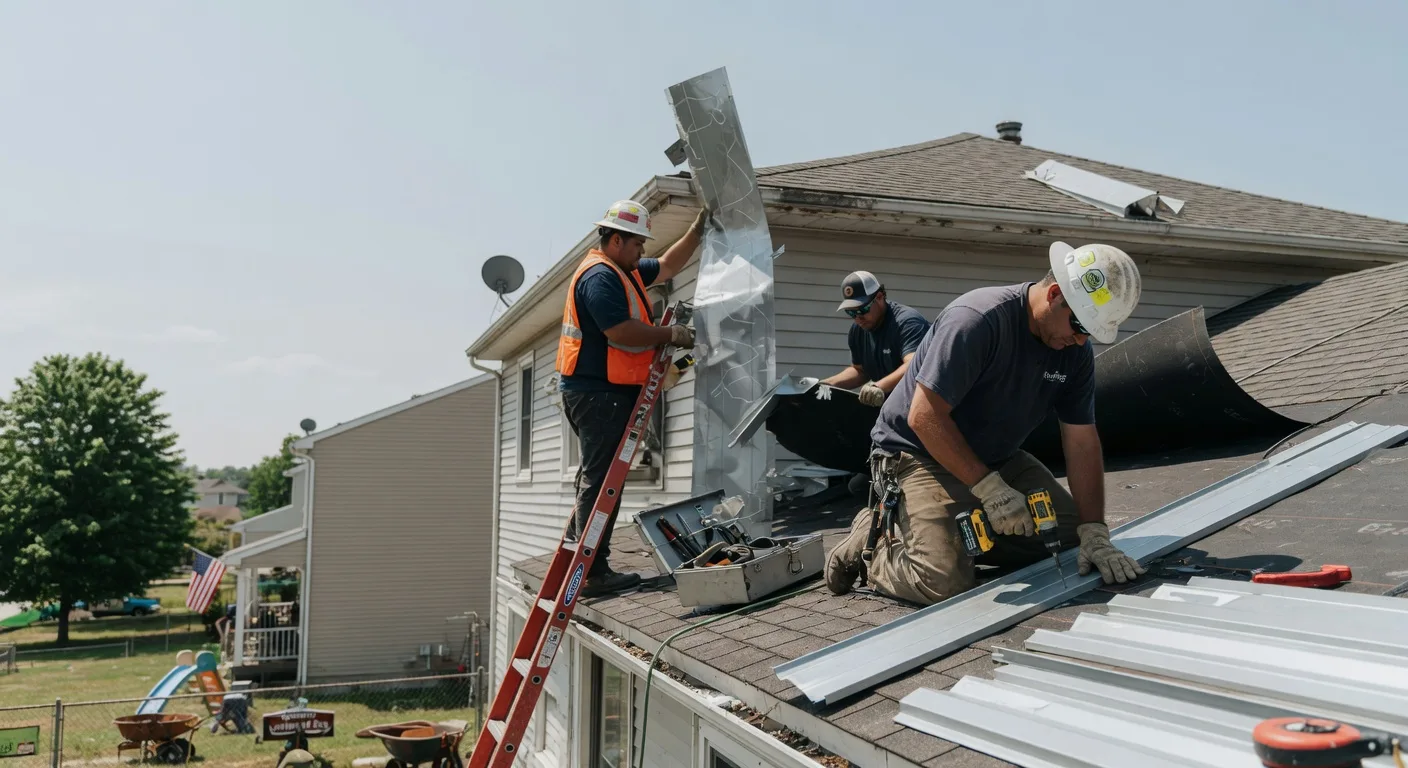 Storm Damage Metal Roof Repair in Mingoville, PA